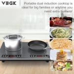VBGK 24-Inch Double Induction Cooktop with Timer