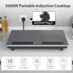 VBGK 24-Inch Double Induction Cooktop with Timer