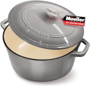 Mueller 6 Quart Enameled Cast Iron Dutch Oven