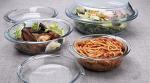 6-Piece Round Glass Casserole Dish Set