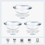 6-Piece Round Glass Casserole Dish Set