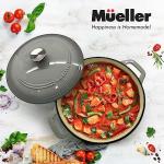 Mueller 6 Quart Enameled Cast Iron Dutch Oven