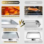 Natural Aluminum Baking Sheet Pan Set - 2 Pack