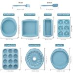 9-in-1 Nonstick Silicone Baking Pan Set