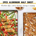 Natural Aluminum Baking Sheet Pan Set - 2 Pack