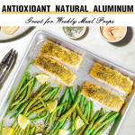 Natural Aluminum Baking Sheet Pan Set - 2 Pack