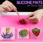 LEOBRO Silicone Mats for Crafts - 2 Pack