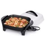 Presto 11-Inch Electric Skillet in Black/White