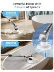 Cordless Electric Spin Scrubber with Adjustable Handle