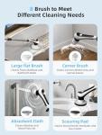 Cordless Electric Spin Scrubber with Adjustable Handle