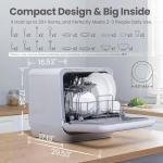 COMFEE' Portable Countertop Dishwasher with 6 Programs