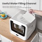 COMFEE' Portable Countertop Dishwasher with 6 Programs