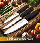 HENKELIVING 6-Piece German Knife Set in Black