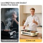 AORAN Electric Smokeless Indoor Grill and Griddle