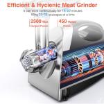 2500W Electric Meat Grinder with Stainless Steel Blades