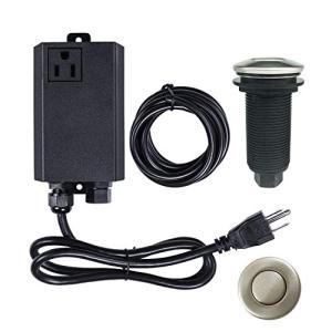 Brushed Nickel Garbage Disposal Air Switch Kit