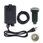 Brushed Nickel Garbage Disposal Air Switch Kit