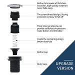 Brushed Nickel Garbage Disposal Air Switch Kit
