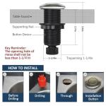 Brushed Nickel Garbage Disposal Air Switch Kit
