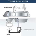 Brushed Nickel Garbage Disposal Air Switch Kit
