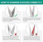 Longzon 4-in-1 Knife Sharpener with Cut-Resistant Gloves