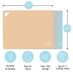 Flexible Non-Slip Plastic Cutting Boards Set