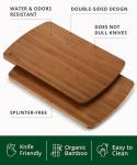 Royal Craft Wood Bamboo Cutting Boards Set (2 pcs)