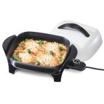 Presto 11-Inch Electric Skillet in Black/White