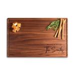 Custom Engraved Cutting Board with Display Stand
