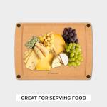 Freshware Non-Slip Wood Cutting Boards Set of 2