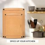 Freshware Non-Slip Wood Cutting Boards Set of 2
