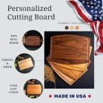 Custom Engraved Cutting Board with Display Stand