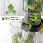 AMZCHEF Cold Press Juicer with Large Feed Chute