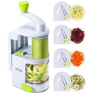 4-in-1 Heavy Duty Spiralizer with Strong Suction
