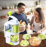 4-in-1 Heavy Duty Spiralizer with Strong Suction