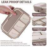 Adult Bento Lunch Box with 4 Compartments