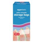 BPA-Free Reclosable Gallon Food Storage Bags, 120 Count