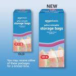 BPA-Free Reclosable Gallon Food Storage Bags, 120 Count