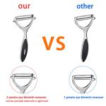Stainless Steel Vegetable and Fruit Peelers (2-Pack)