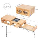SHIWAGIN Slide-Out Camp Kitchen Box with Sink