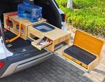 SHIWAGIN Slide-Out Camp Kitchen Box with Sink