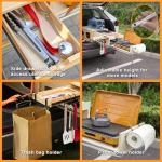SHIWAGIN Slide-Out Camp Kitchen Box with Sink
