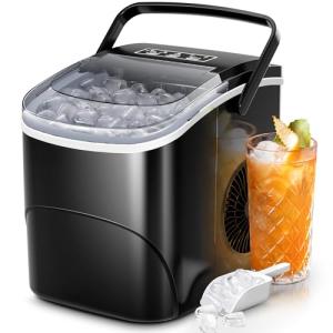 Portable Countertop Ice Maker, 26 Lbs/24H, Self-Cleaning
