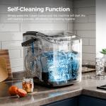 Portable Countertop Ice Maker, 26 Lbs/24H, Self-Cleaning