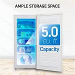 5 Cu Ft Upright Freezer with Reversible Door