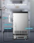 EUHOMY 80lbs/24H Ice Maker Machine for Home
