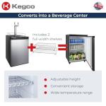 Kegco 24" Dual Tap Stainless Steel Kegerator