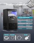 EUHOMY 80lbs/24H Ice Maker Machine for Home