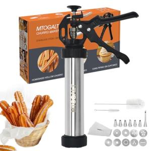 Stainless Steel Churro Maker and Cookie Press Set