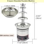 PreAsion 4-Tier Electric Chocolate Fountain Machine
